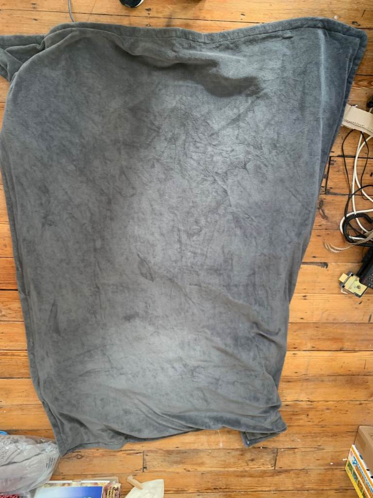 Grey fleece electric blanket