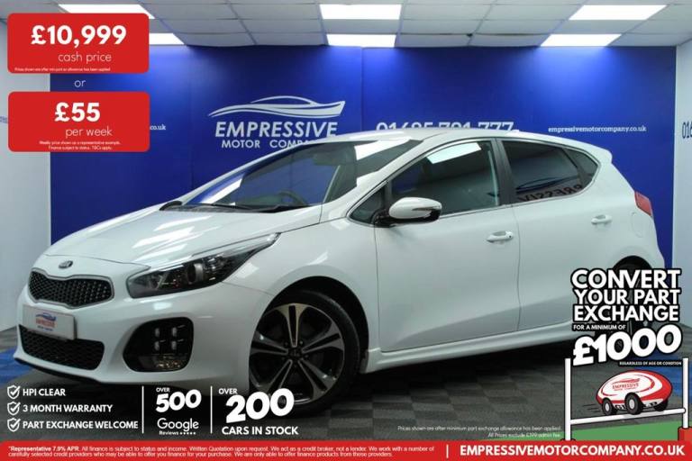 2018 18 KIA CEED 1.0 T-GDI GT-LINE HATCHBACK 5DR PETROL MANUAL EURO 6 (S/S) (118