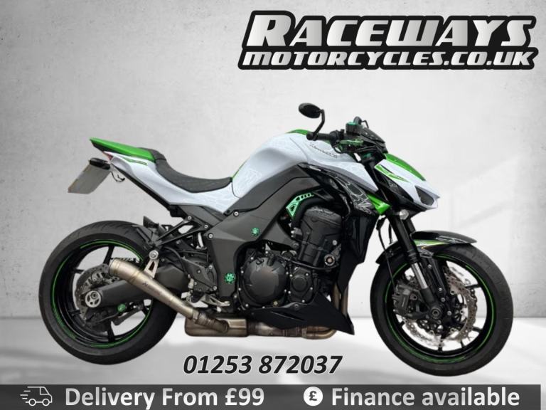  KAWASAKI Z1000 WHITE and GREEN 2016 16 REG ONLY 12,202 MILES GGF ABS MODEL