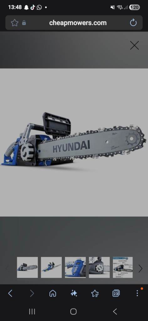 240v Hyundai chainsaw for hire