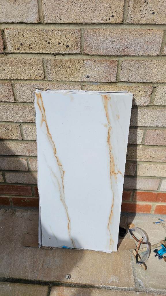 10 - Wickes Calacatta Silk Gold Polished Porcelain Wall & Floor Tile - 600 x 300mm
