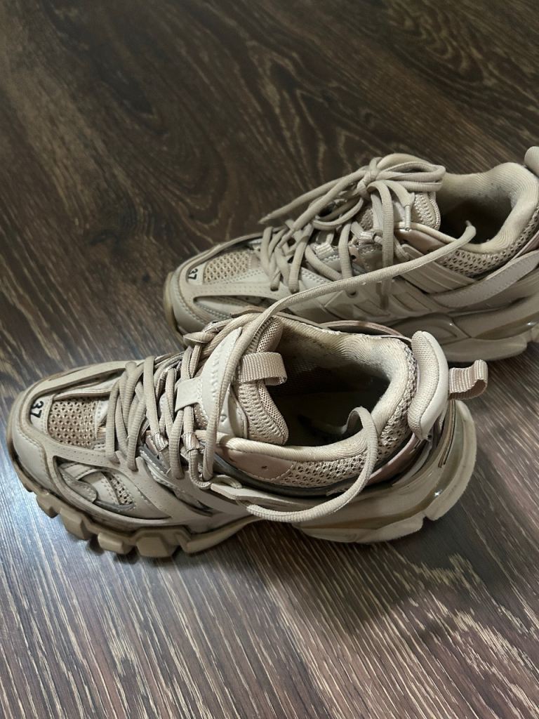 Balenciaga track women trainers Beige Size 37 uk 4  100% genuine
