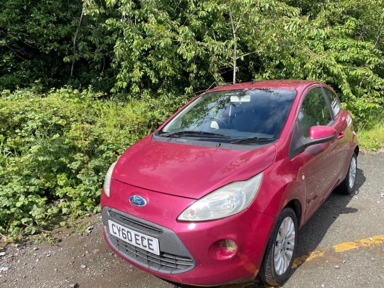 FORD KA 1.2 ZETEC 60 REG 3 DOOR MAGENTA RED MOT OCTOBER 28TH 2026 TAX £35 YEAR LOW INSURANCE 48+ MPG