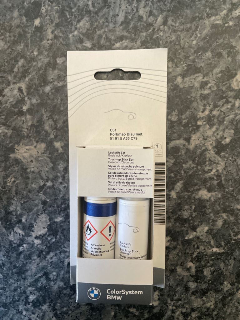 Genuine BMW Portimao blue Touch-up paint Brush Stick