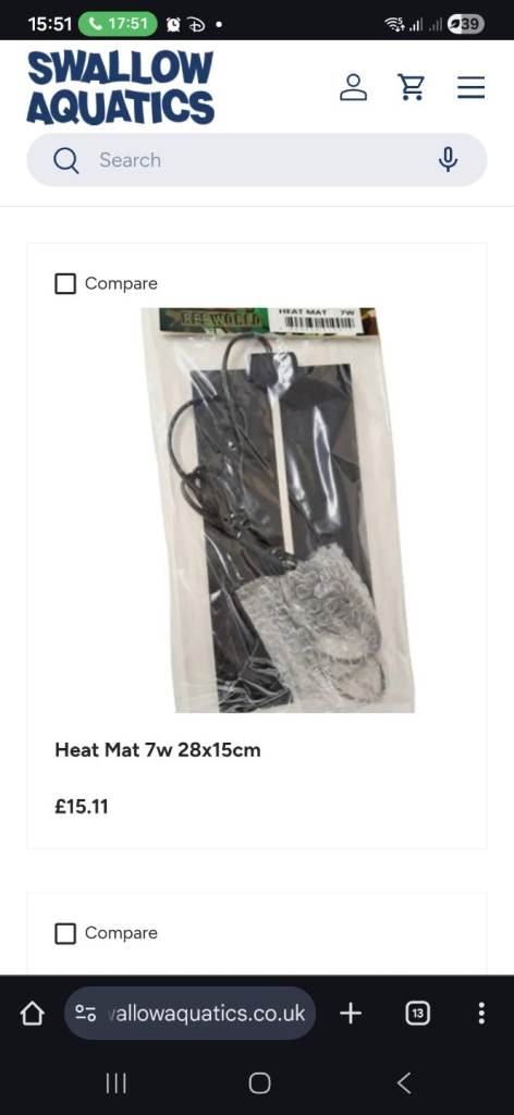 Reptile Heat mat only used for a week .