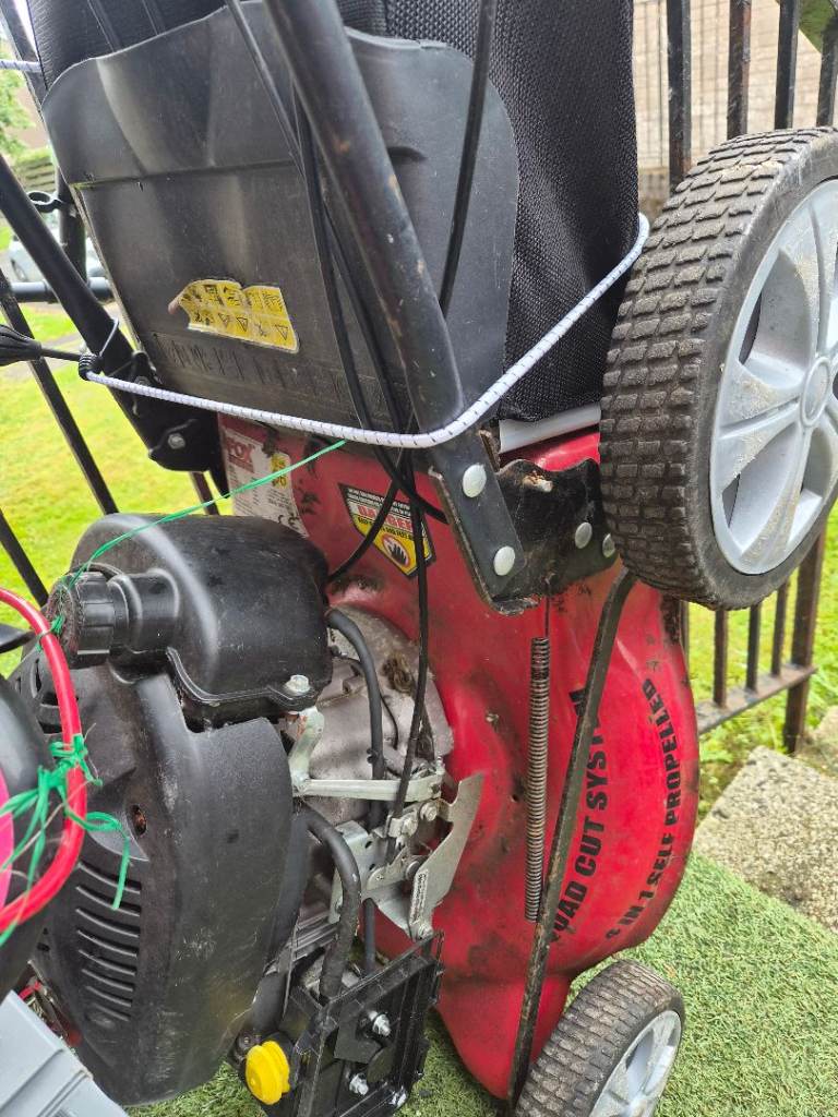 FOX Petrol Lawn Mower - Red, Fair Condition