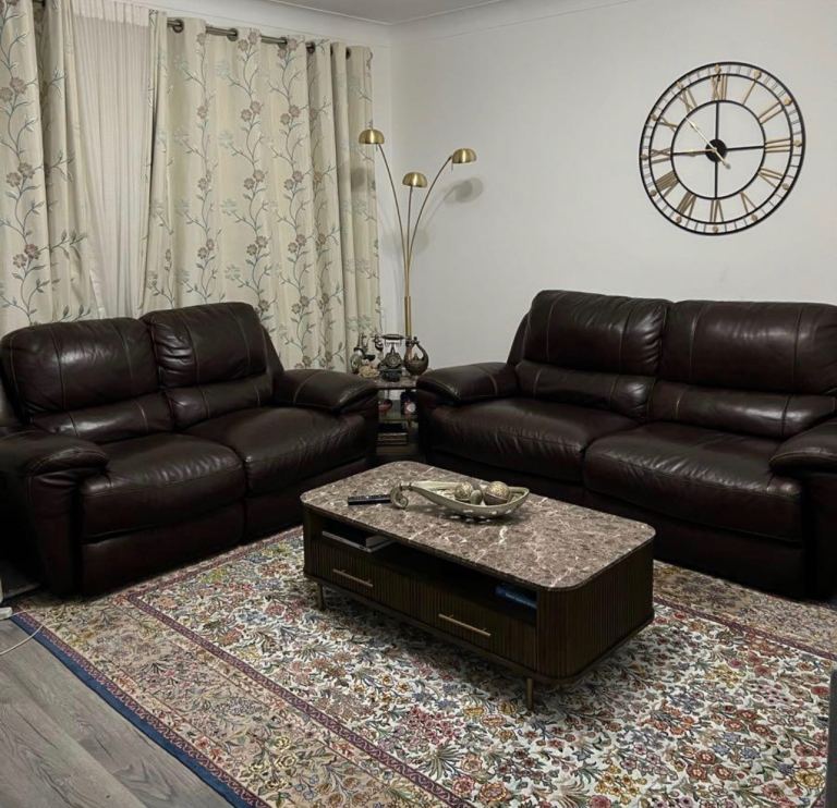 Genuine Leather Sofas 3 + 2 Electric Recliner