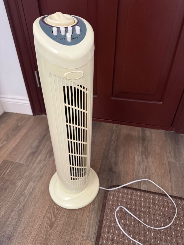 Cream Tower Fan - FREE