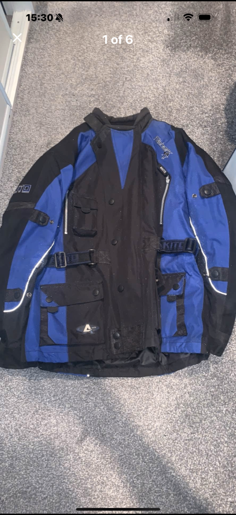 image for Motorcycle  jacket trousers gloves 