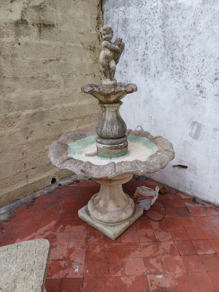 Statement piece stone water fountain 