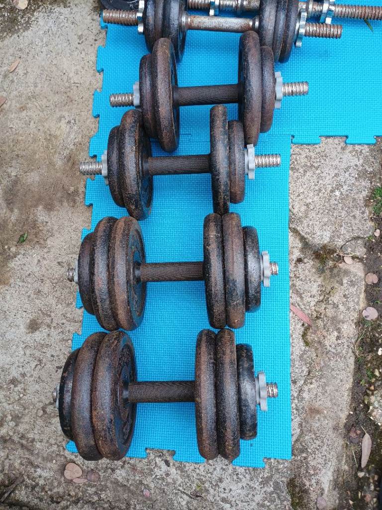 Dumbbells York Weight Plates Iron over 100 kgs 