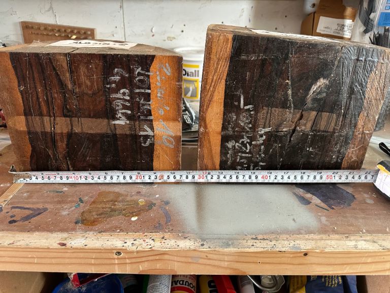 Two pieces of heavy Zircote