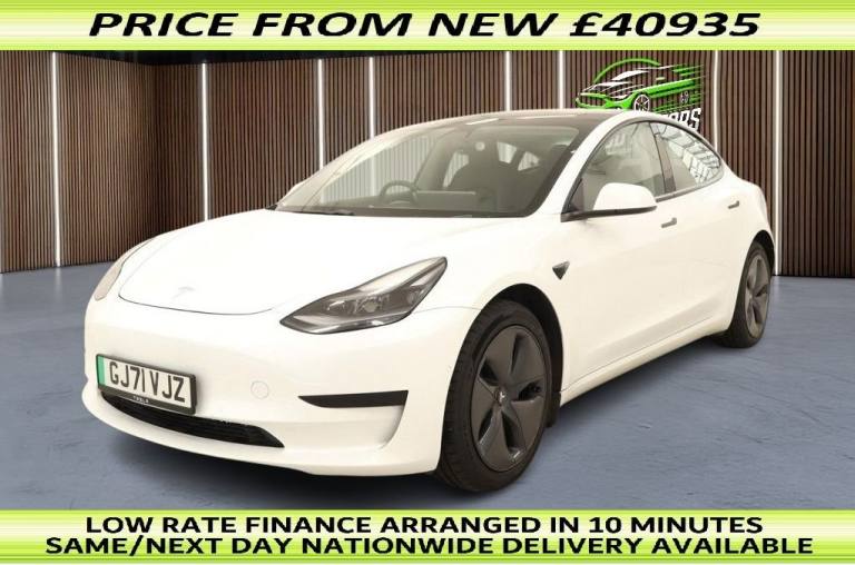 2021 71 TESLA MODEL 3 STANDARD RANGE PLUS SALOON 4DR ELECTRIC AUTO RWD (241 BHP)