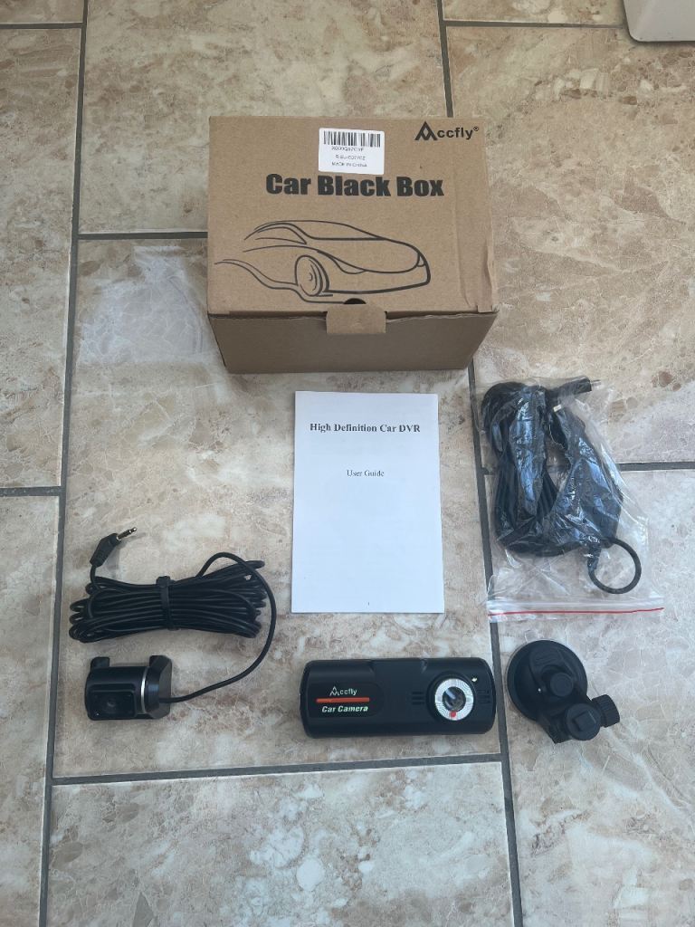 Accfly Dual Camera Car Dash Cam Fromt & Rear Camera