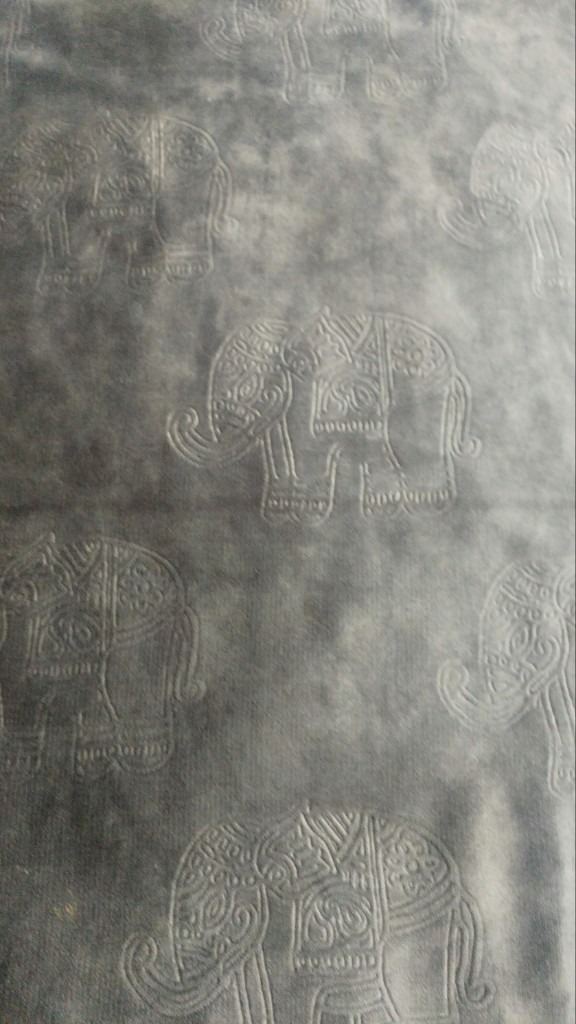 Elephant embroided soft blanket cuddle winter warm soothing comfort boy girl