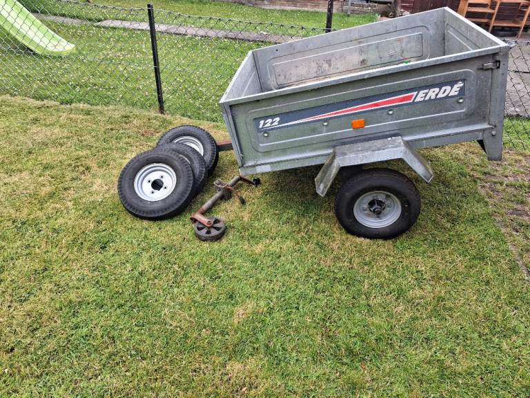 ERDE 122 Trailer with Spare Wheels – Fair Condition