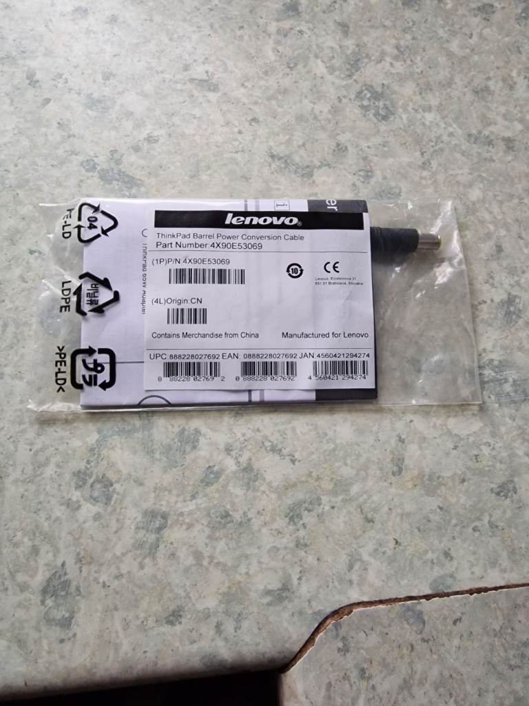NEW Original Lenovo Power Adapter Converter Cable | in Barking, London ...