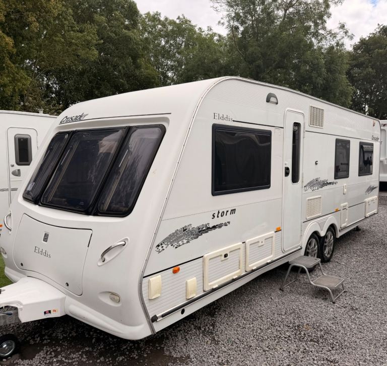 Elddis crusader twin axle fixed bed 
