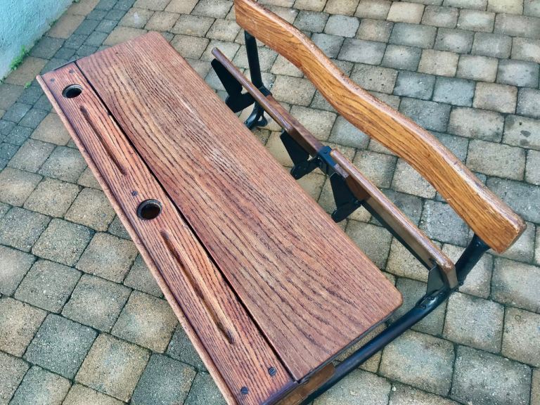 😎BEAUTIFUL 😎OLD SCHOOL DESK FROM STRANDTOWN PRIMARY SCHOOL 😎