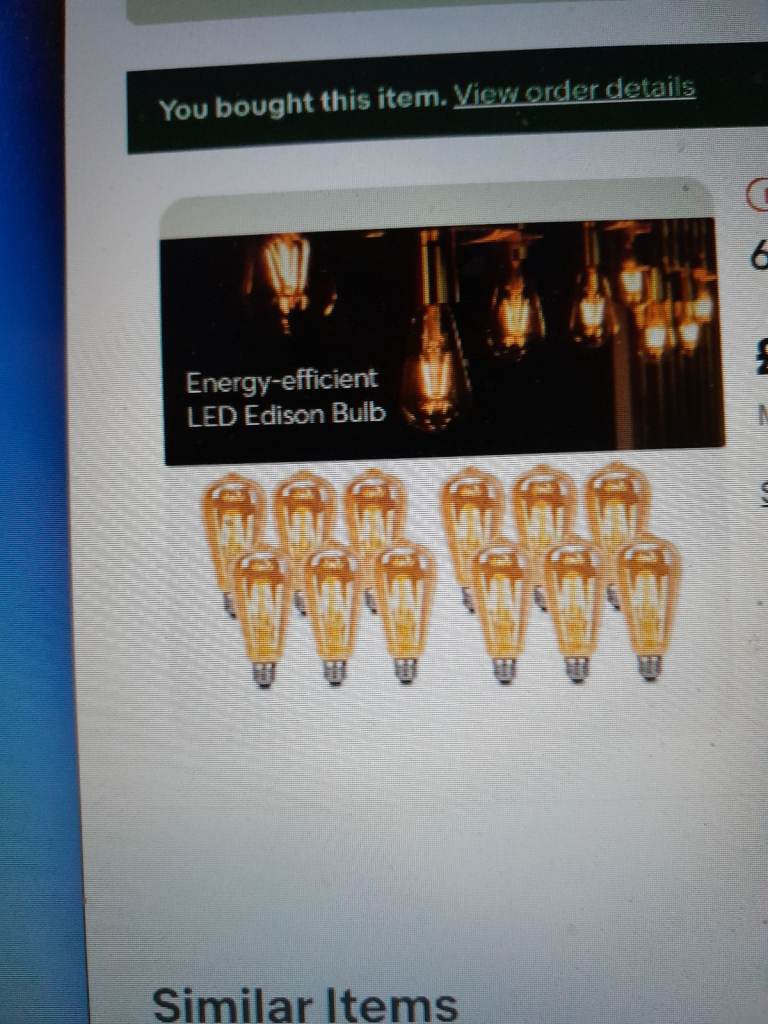  6x Vintage E27 ST64 Filament LED Light Bulbs 4W Industrial Edison Lamp Warm White