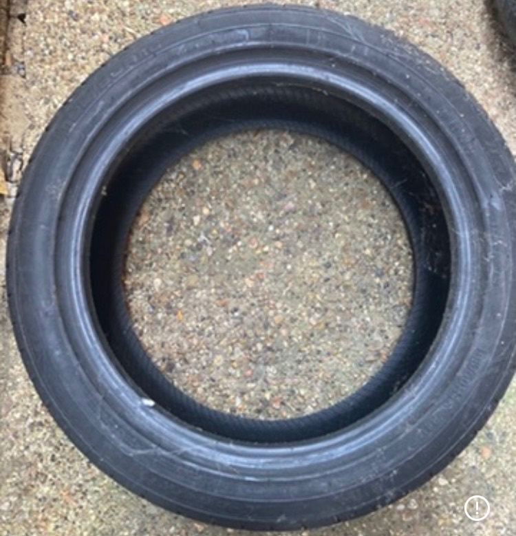 Toyota Yaris 2013-2017 Black Rubber Tyre - New Condition