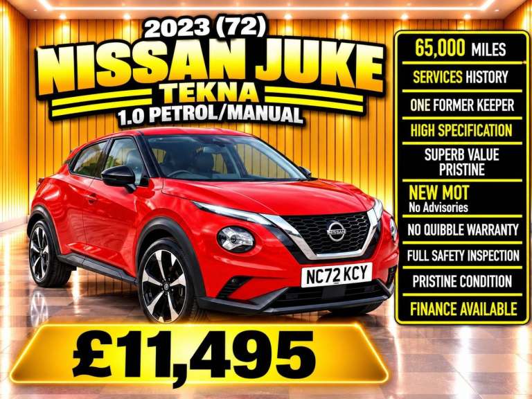 2023 Nissan Juke 1.0 DiG-T 114 Tekna 5dr HATCHBACK Petrol Manual