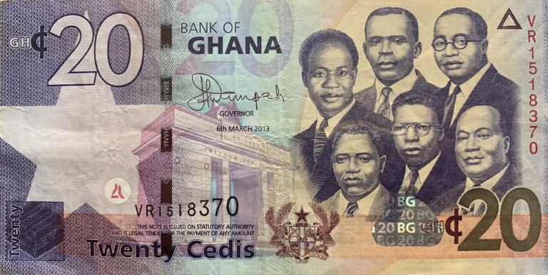 Banknote Ghana 20 cedi