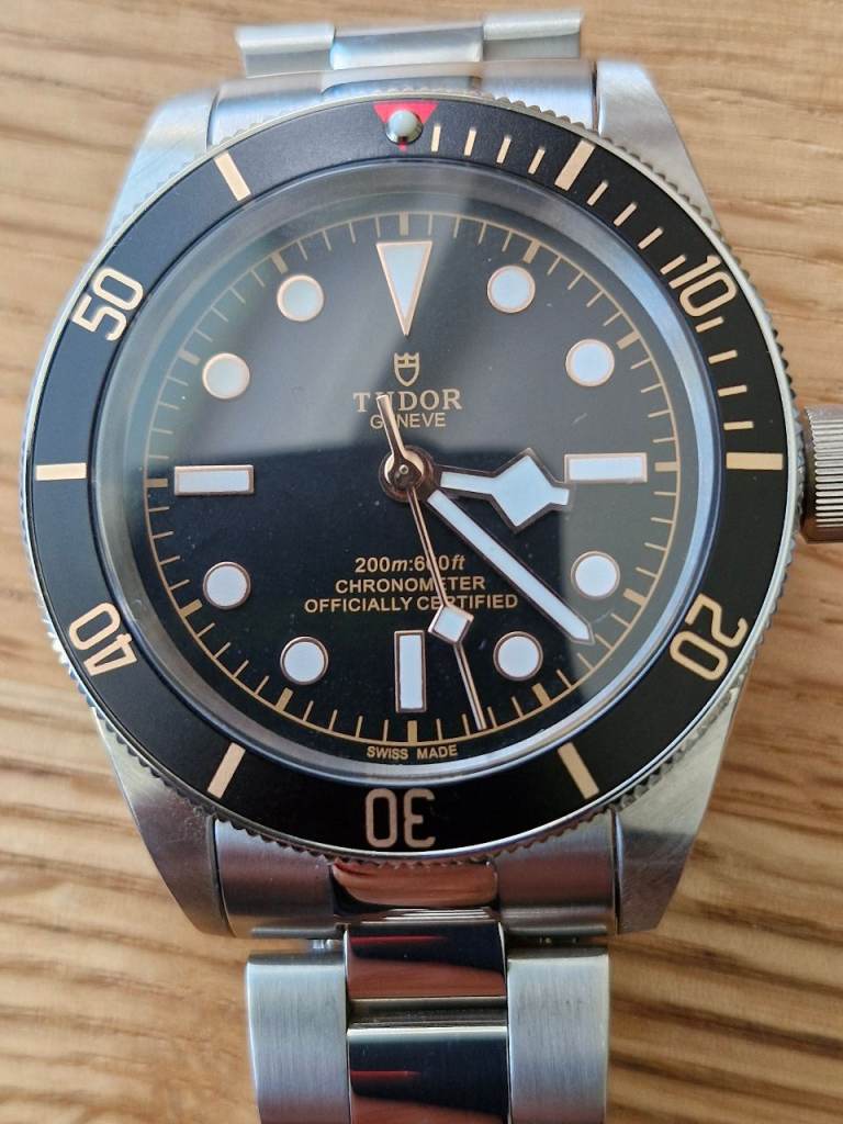 Tudor Black Bay Watch – Silver with Black Dial, Good Condition