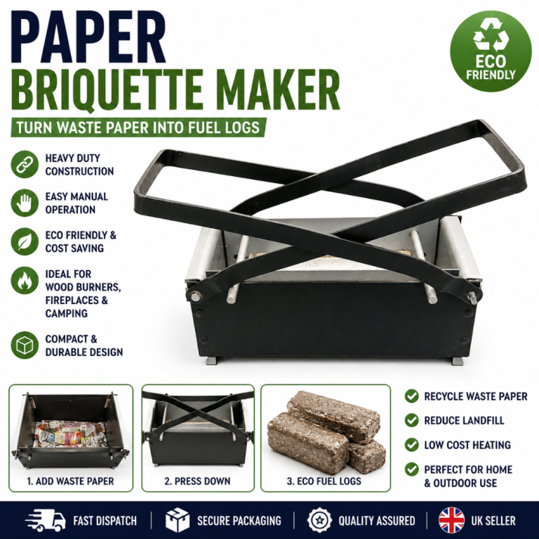 Paper Briquette Maker – Turn Waste Paper into Fuel Logs