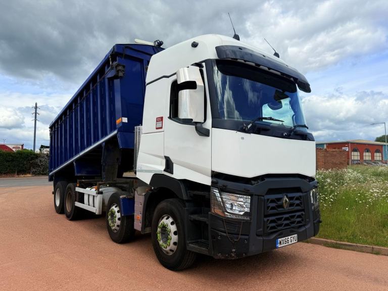 RENAULT C430 2017 EURO 6, 8X4 BULK BODIED TIPPER, WILCOX ALLOY BODY