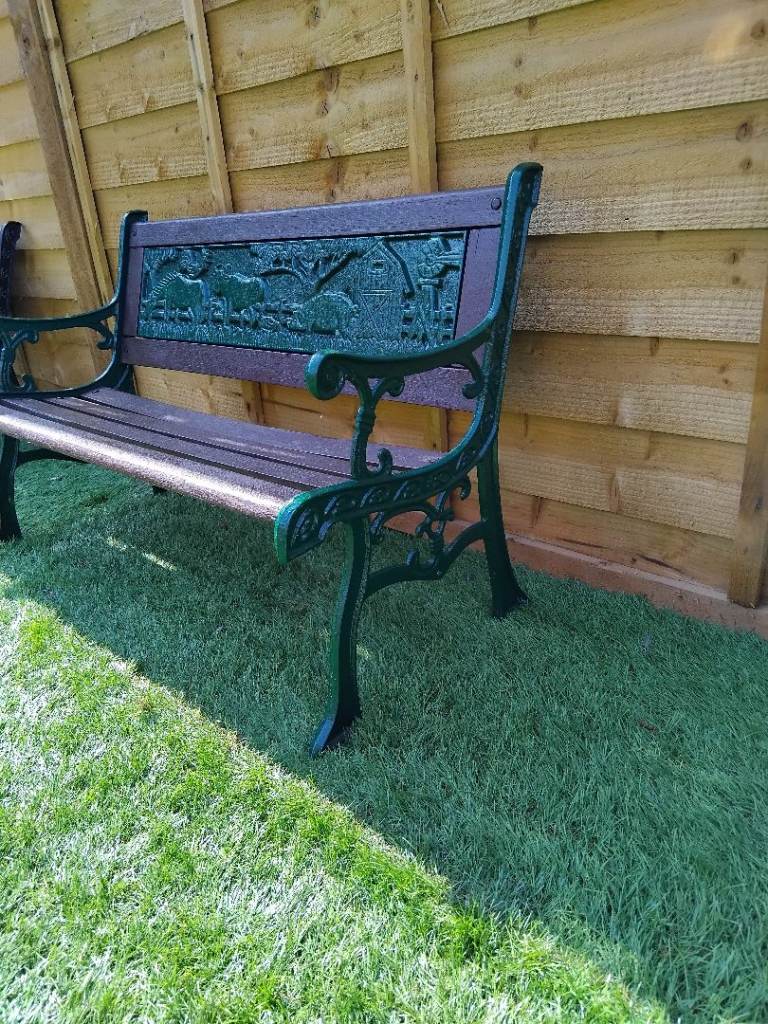 Kids farm animal bench