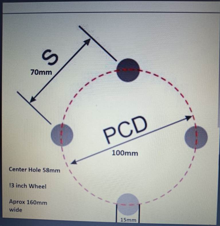 Nissan Classic wheel and good condition 155R13 tyre fitted