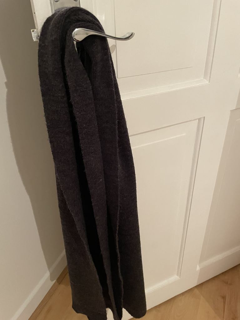 grey scarf