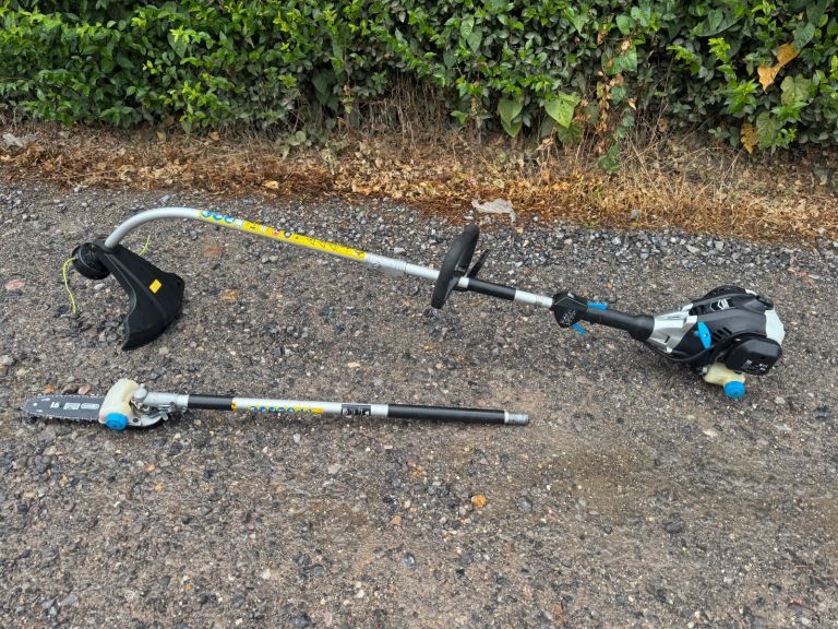 McAllister petrol combi multi tool strimmer chainsaw/pole saw good working order 