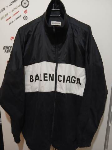 Balenciaga Black Windbreaker Jacket – Men's, Good Condition | in