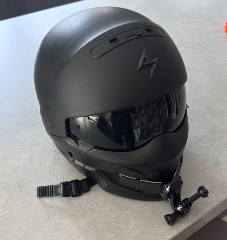 Motorcycle Helmet Jet Scorpion EXO-COMBAT EVO GRAPHITE