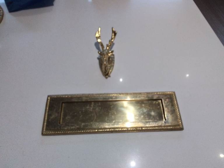 Letterbox and knocker