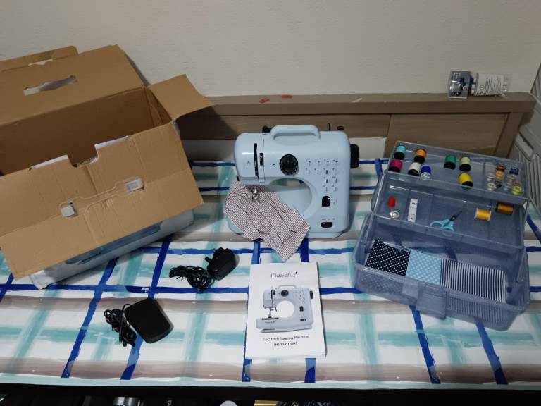 New,Magicfly accessories,box instructions beginner kit Midi sewing machine blue