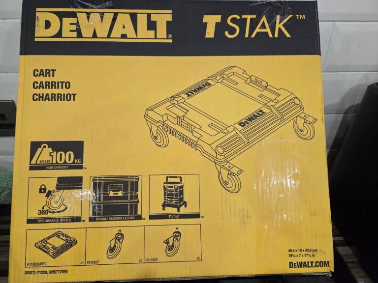 BRAND NEW DEWALT T STAK TROLLEY