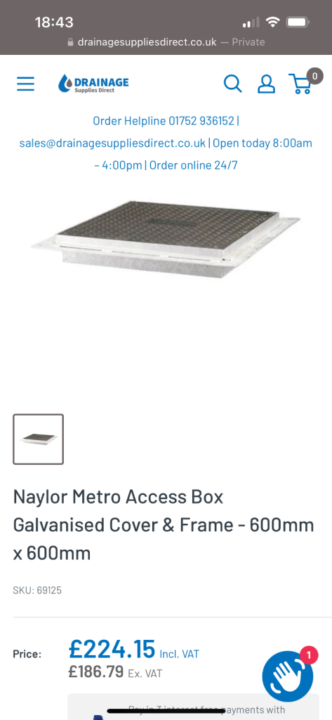Manhole cover / inspection chamber lid 