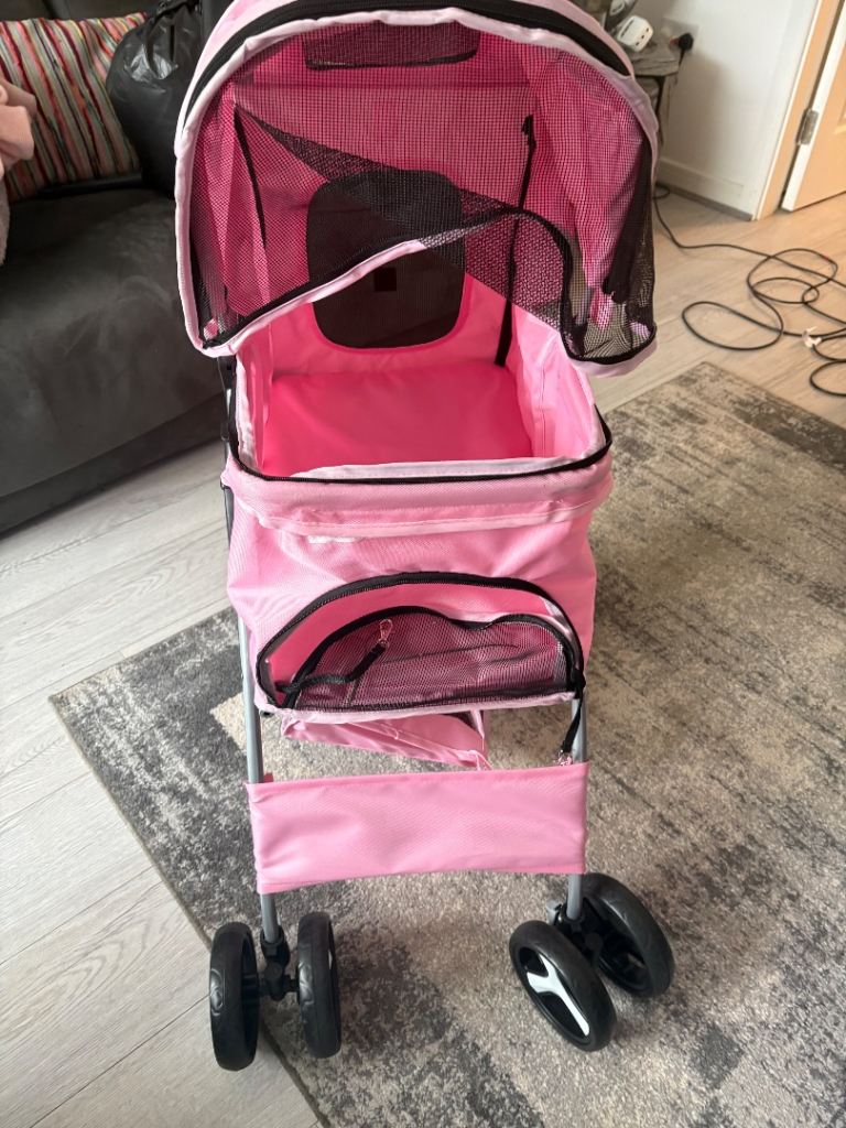 Pink Dog Pram