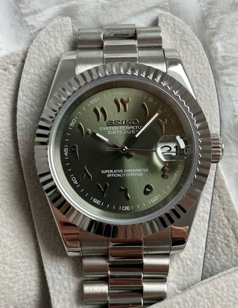 Seiko Olive Green | Arabic Dial Watch