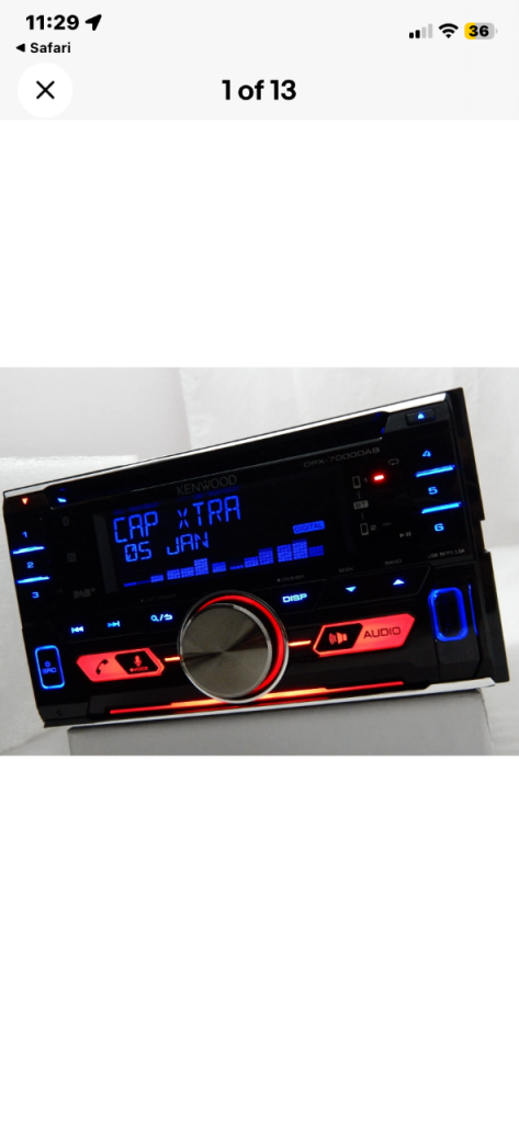 Kenwood double din cd player 