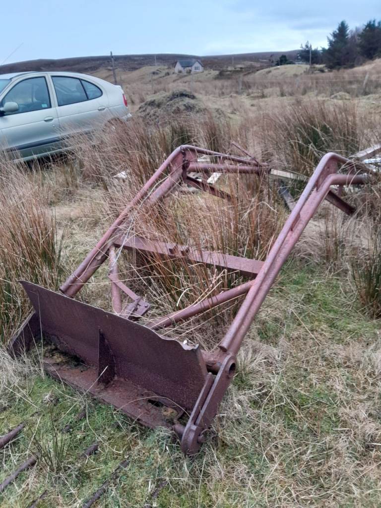 Ferguson front loader and dung fork 