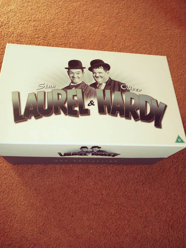 21-disc box set LAUREL & HARDY, classic slapstick comedy, dementia friendly, silent movies nostalgic