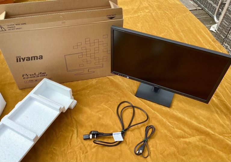 Iiyama Prolite E2483HSU 24-inch FHD Monitor Complete With Stand And Cables
