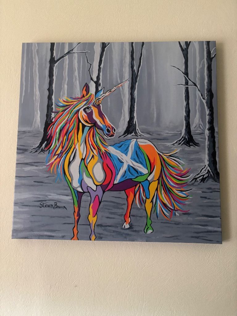 Extra large Steven Brown Canvas 77x77in - open to offers
