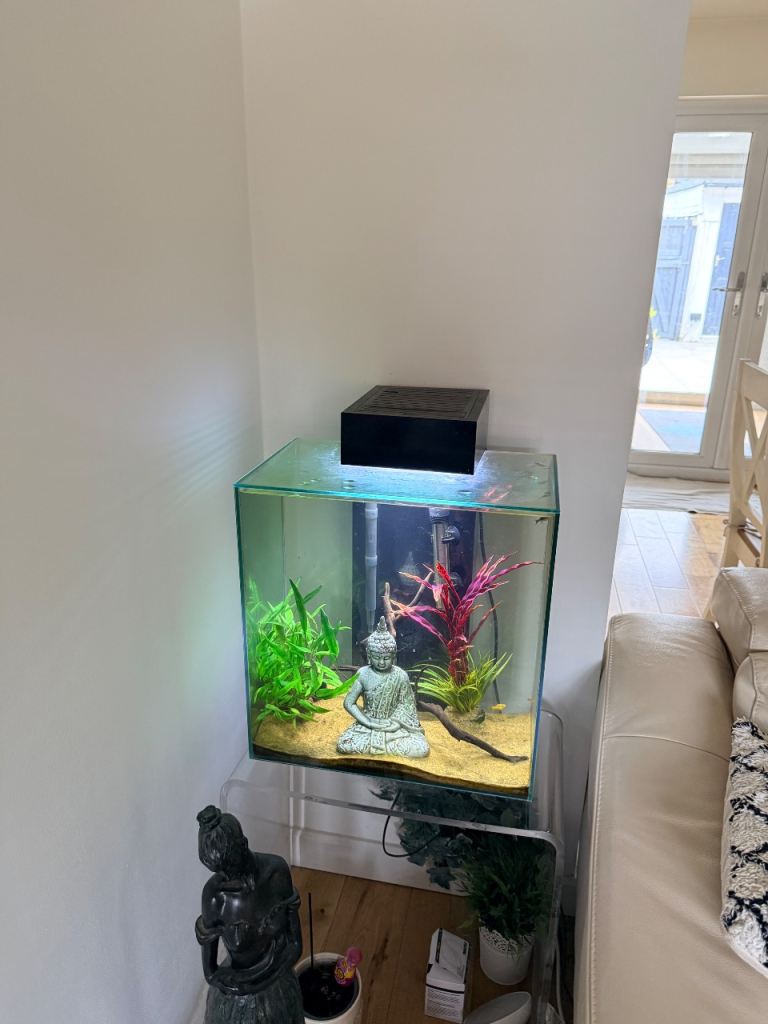 Glass Aquarium Fish Tank with Lights – Good Condition