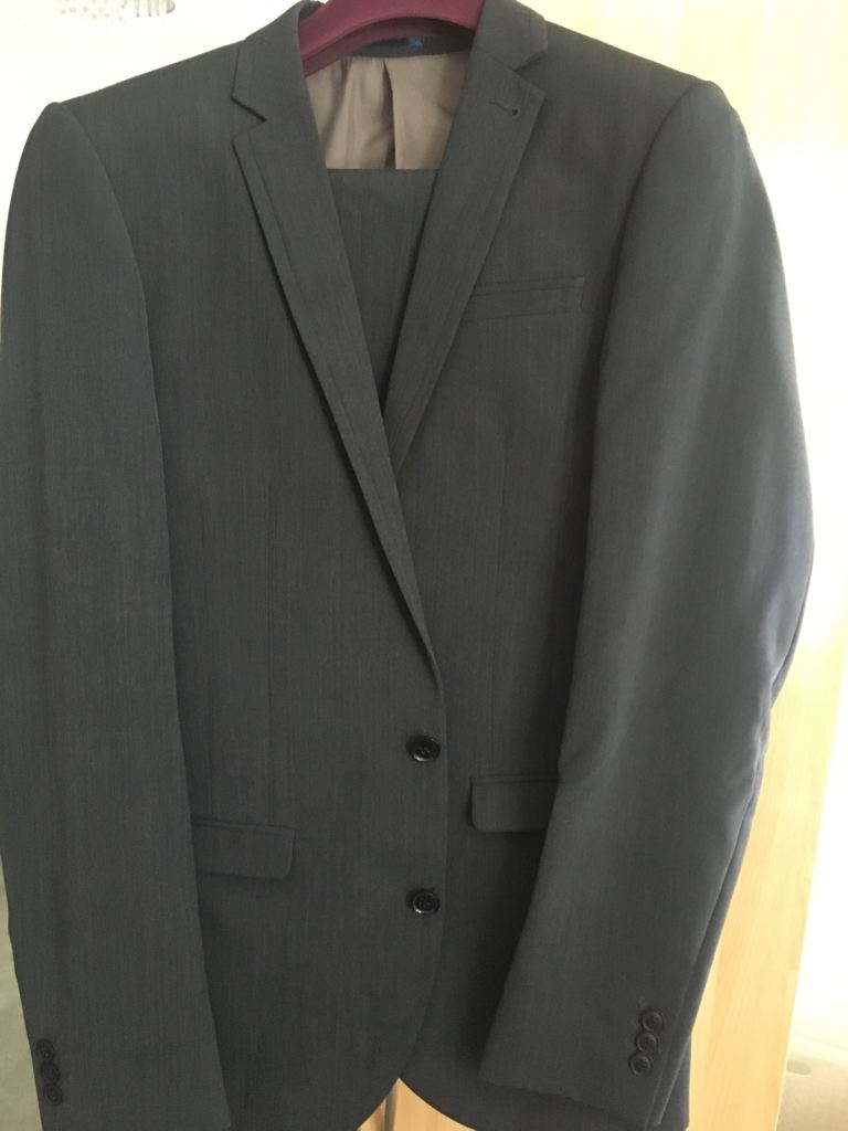 Mens Next Blue suit size 38L
