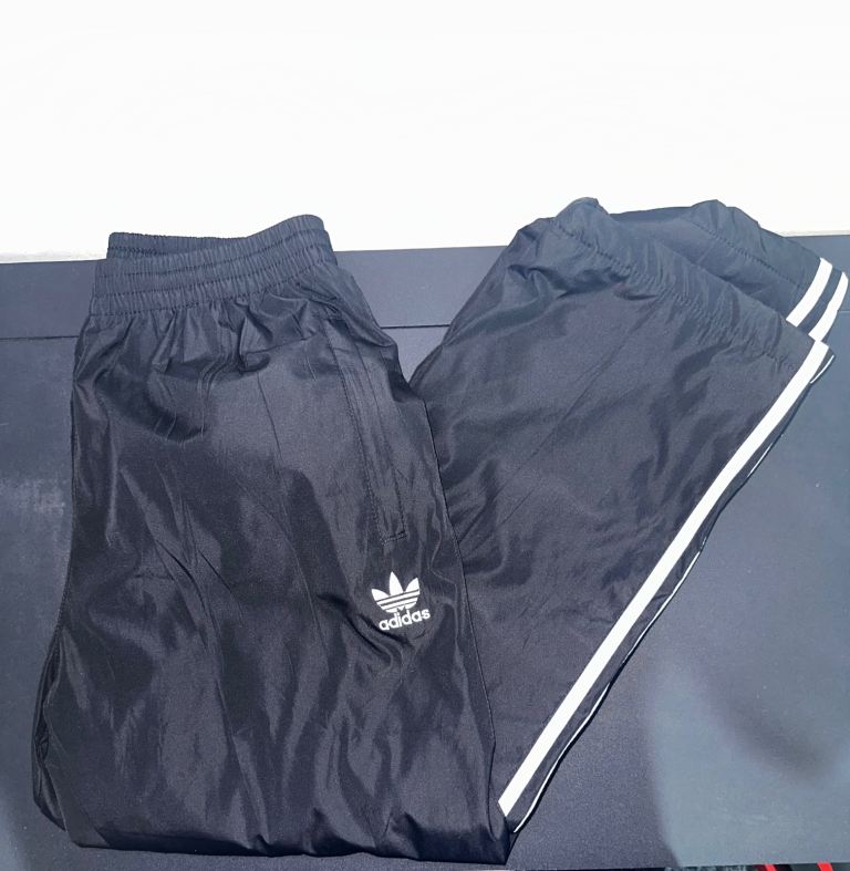 Adidas Originals Fleece Lined Track Bottoms Joggers - Black - Size Small